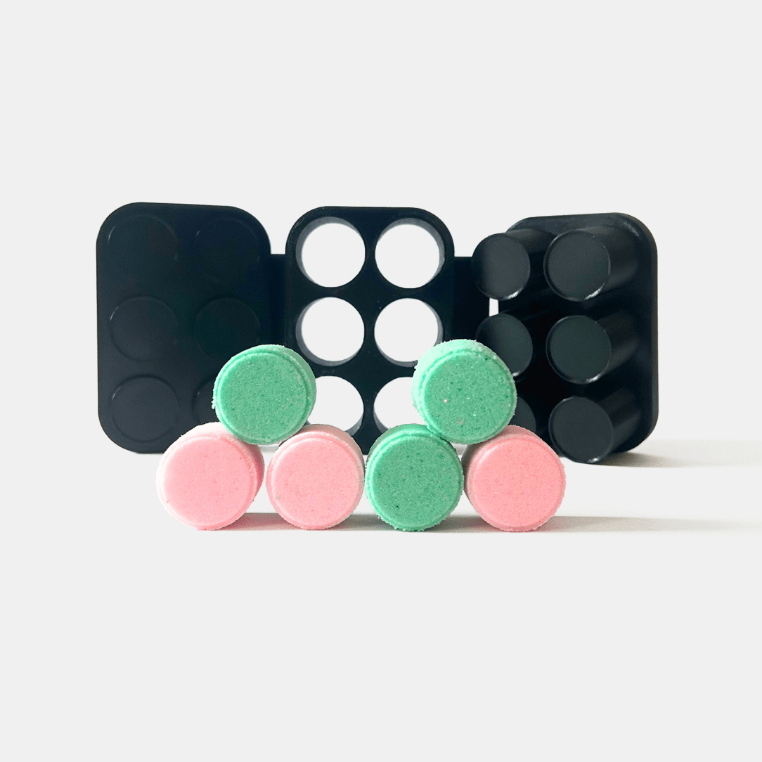 Round/button shampoo bar mould