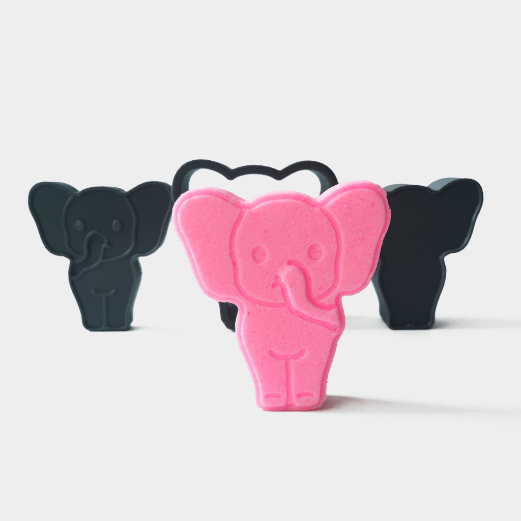 Elephant bath bomb mould and Elephant shaped bath bomb