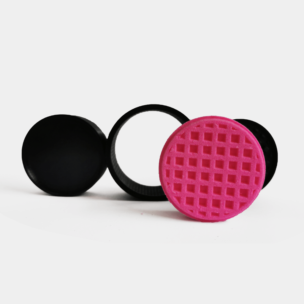 Round waffle bath bomb mould and round waffle bath bomb
