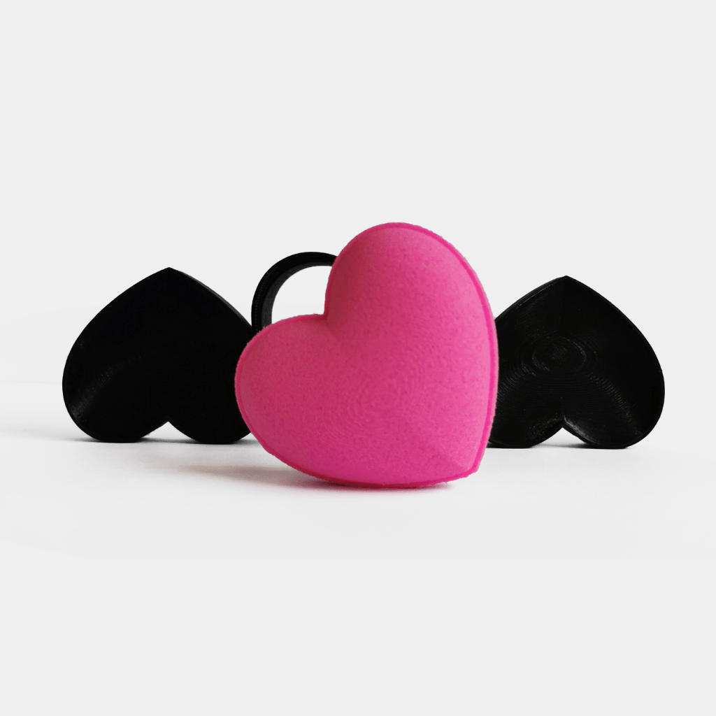 rounded heart shaped bath bomb and heart bath bomb mould