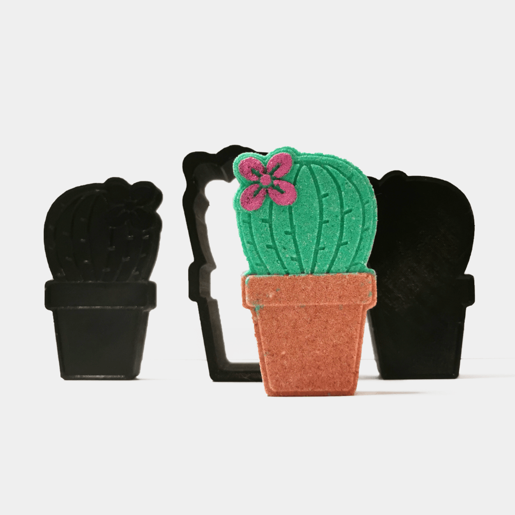 Cactus With Flower Bath Bomb Mould