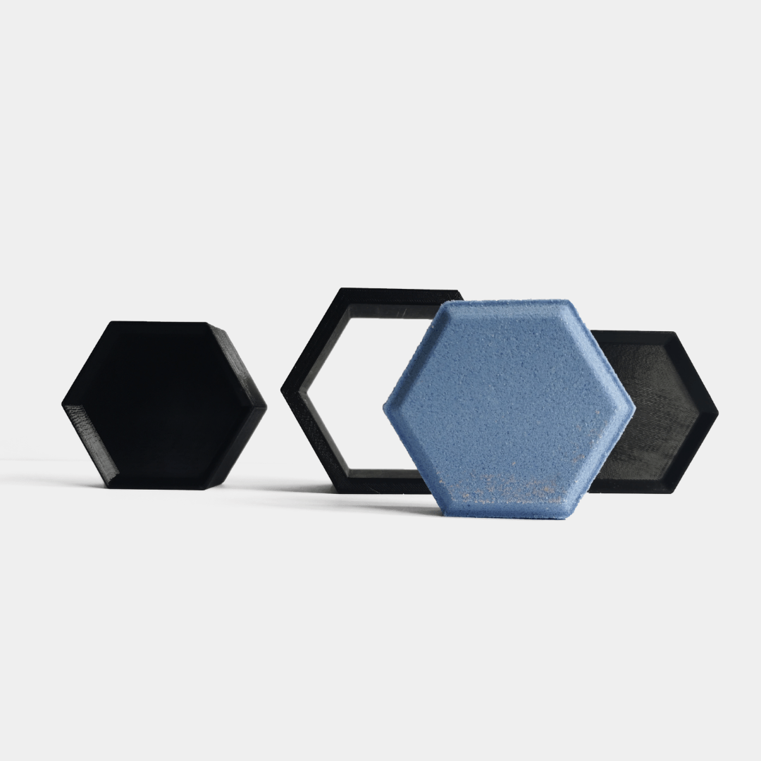 Flat Hexagon Bath Bomb Mold
