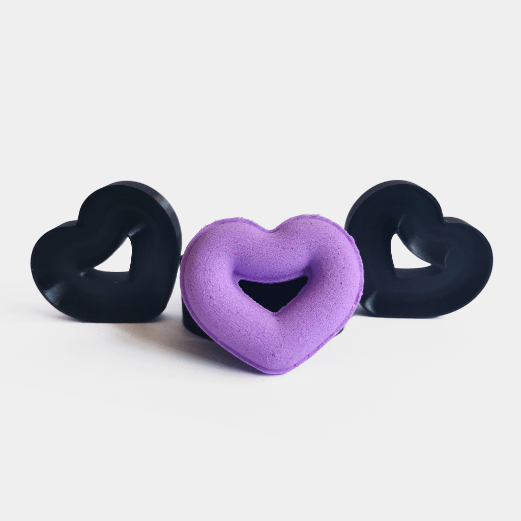 heart donut bath bomb mould