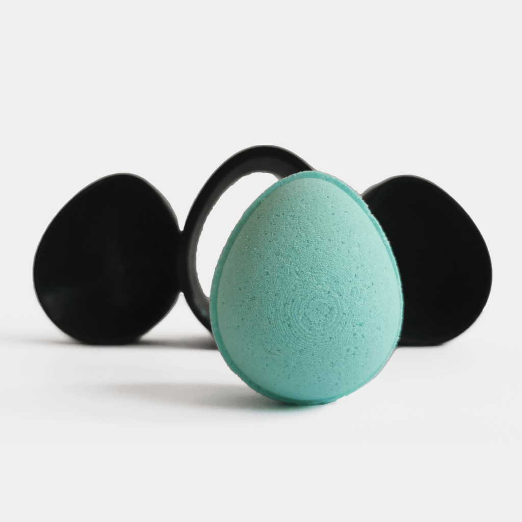 Rounded easter egg bath bomb mould