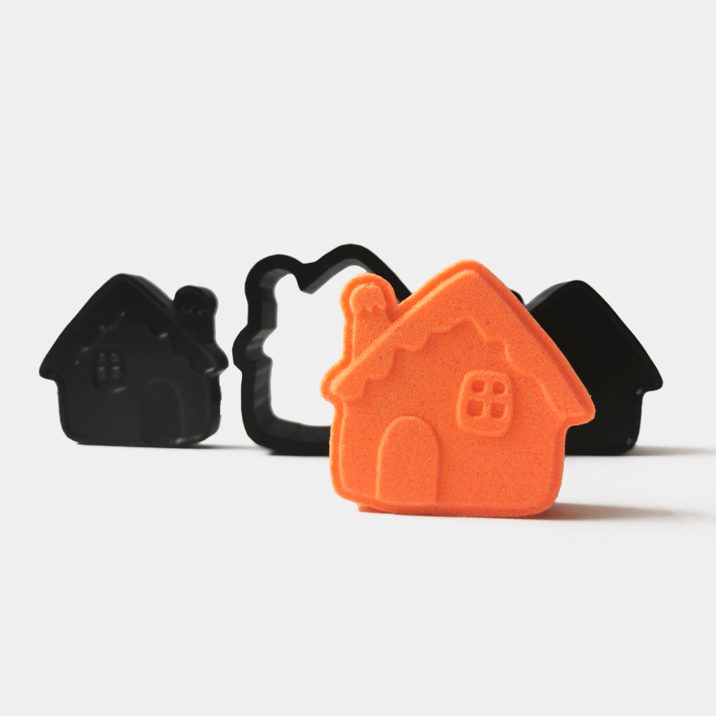 Gingerbread Man House Bath Bomb Mould and bath bomb