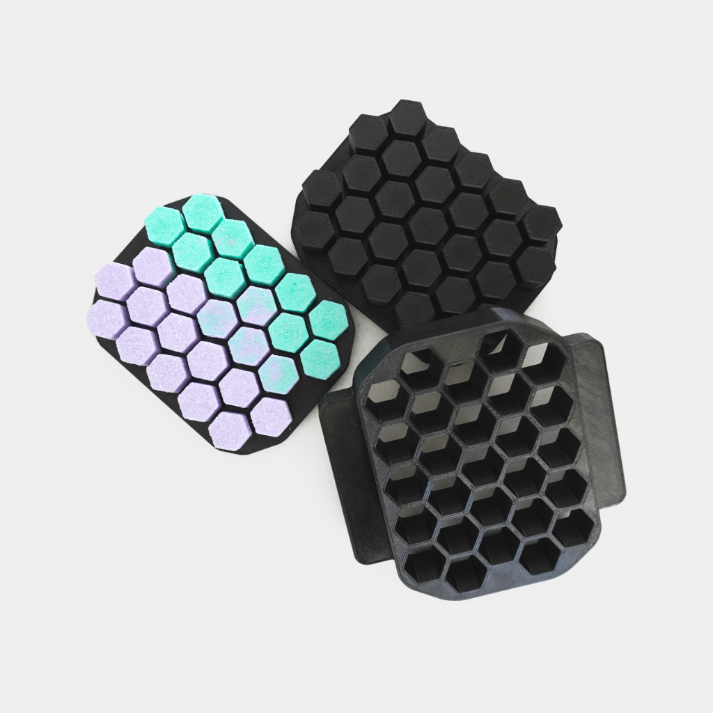 mini hexagon bath bomb press